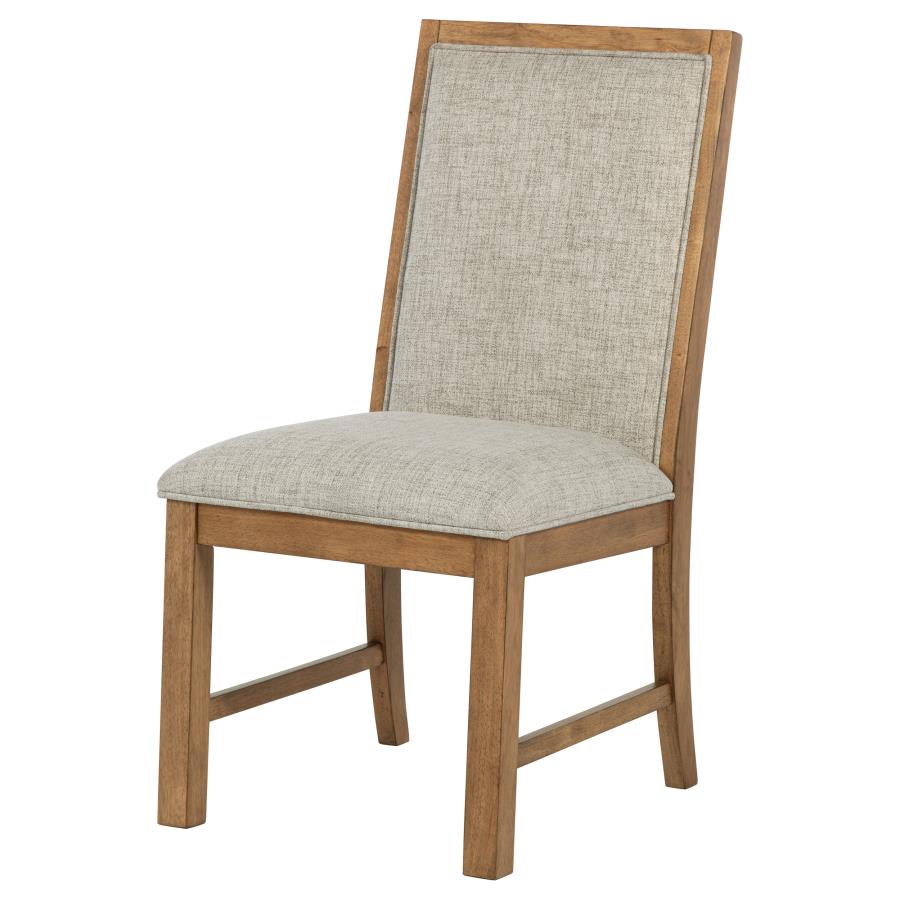 Bruner Upholstered Side Chair Natural Brown (Set of 2) view 5
