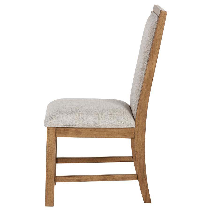 Bruner Upholstered Side Chair Natural Brown (Set of 2) view 6