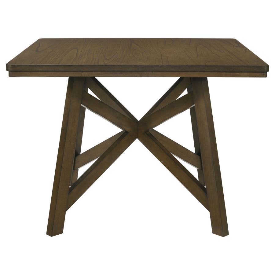 Canfield 47-inch Square Counter Height Dining Table Brown view 4