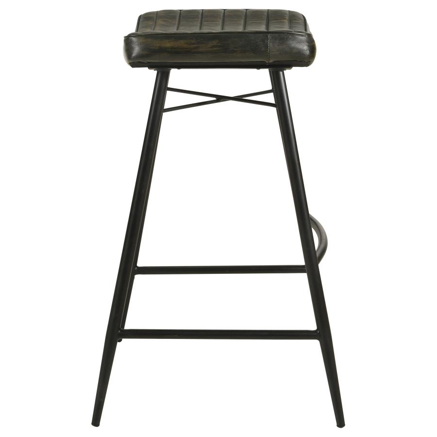 Bayu Leather Upholstered Bar Stool Espresso (Set of 2) view 5