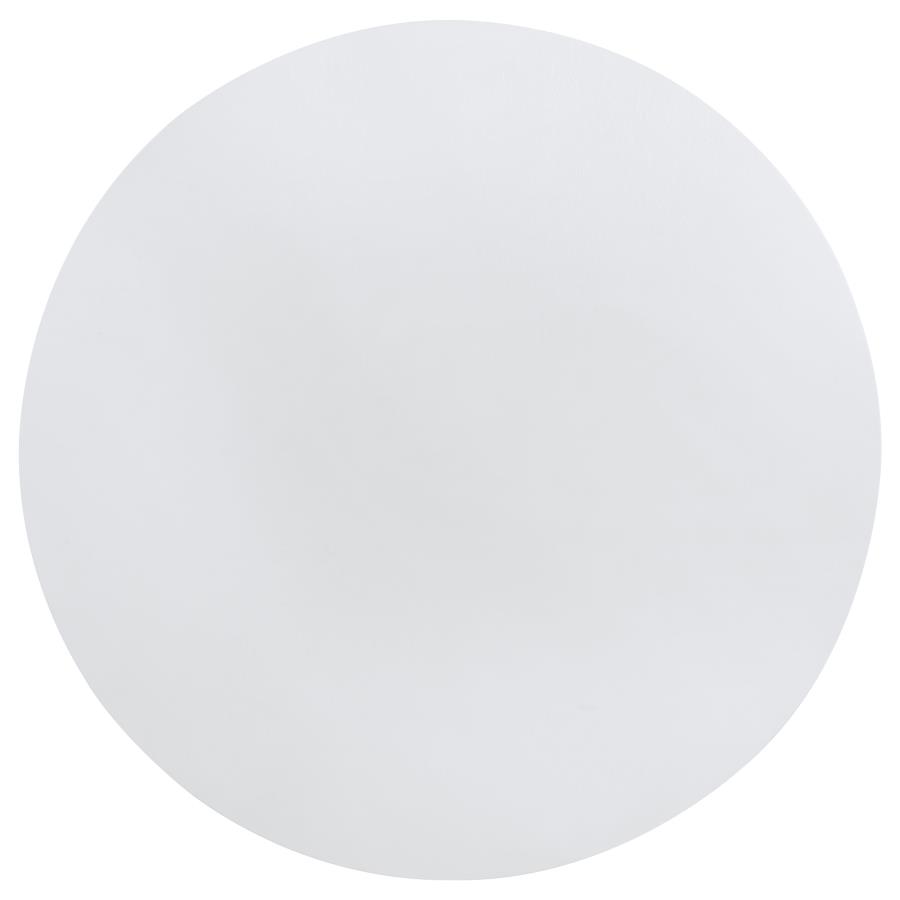 Judd 7-piece 54-inch Round Wood Dining Table Set Pearl White view 5