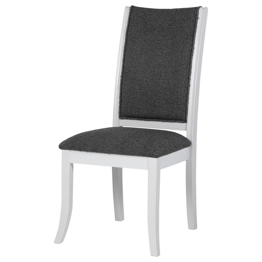 Judd Upholstered Dining Side Chair Pearl White (Set of 2) view 5