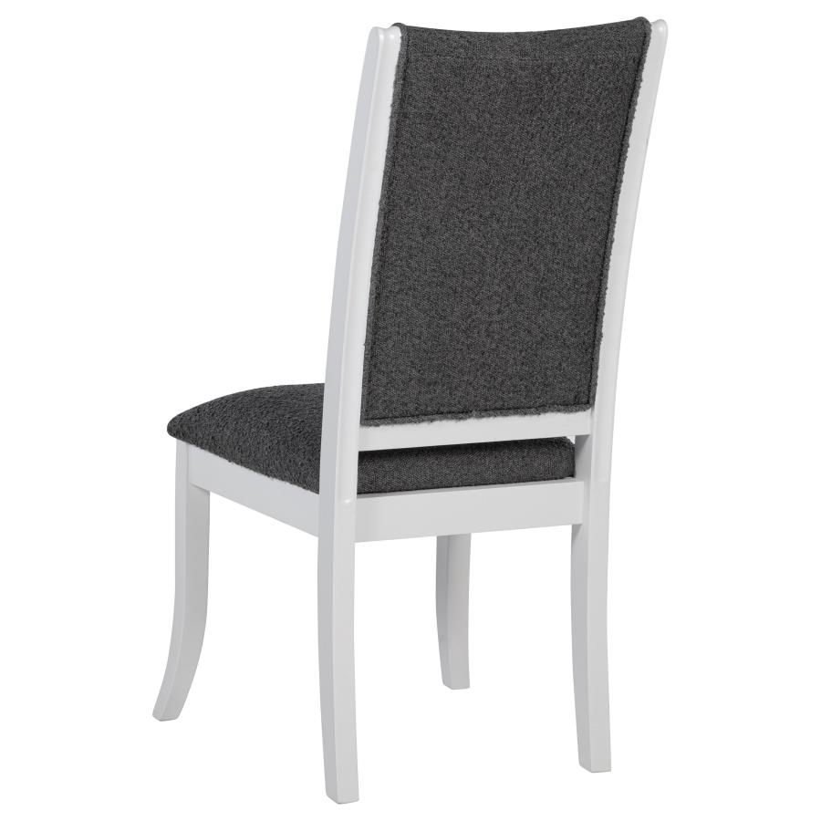Judd Upholstered Dining Side Chair Pearl White (Set of 2) view 7