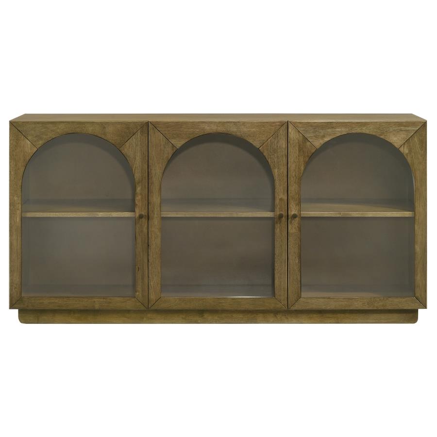 Castlewood 71-inch Dining Sideboard Buffet Server Brown Oak view 3
