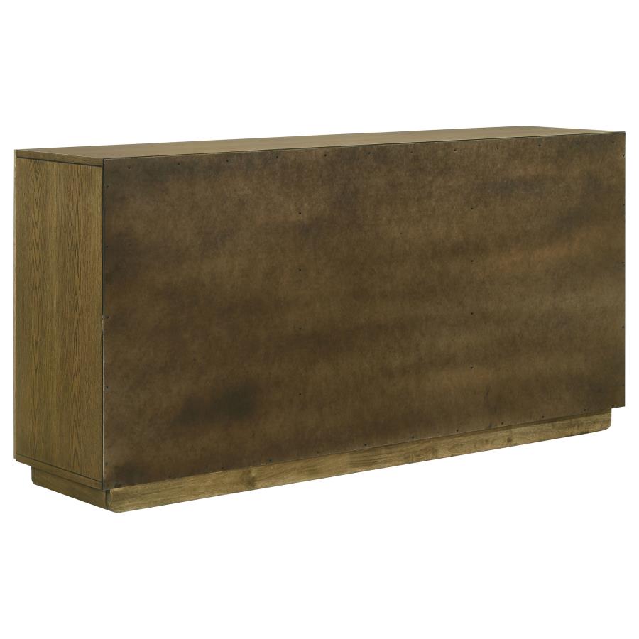 Castlewood 71-inch Dining Sideboard Buffet Server Brown Oak view 7