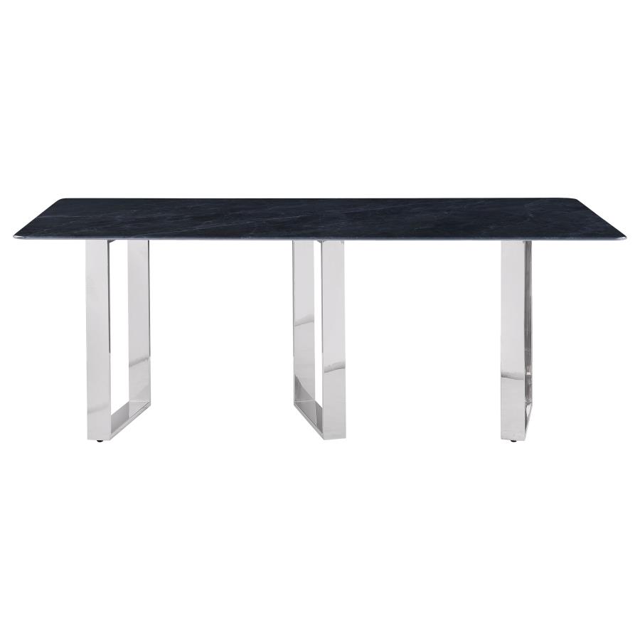 Desden 79-inch Rectangular Sintered Stone Dining Table Grey view 3
