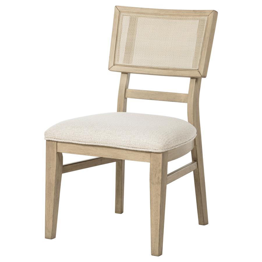 Kailani Rattan Cane Dining Side Chair Beige Oak (Set of 2) view 5
