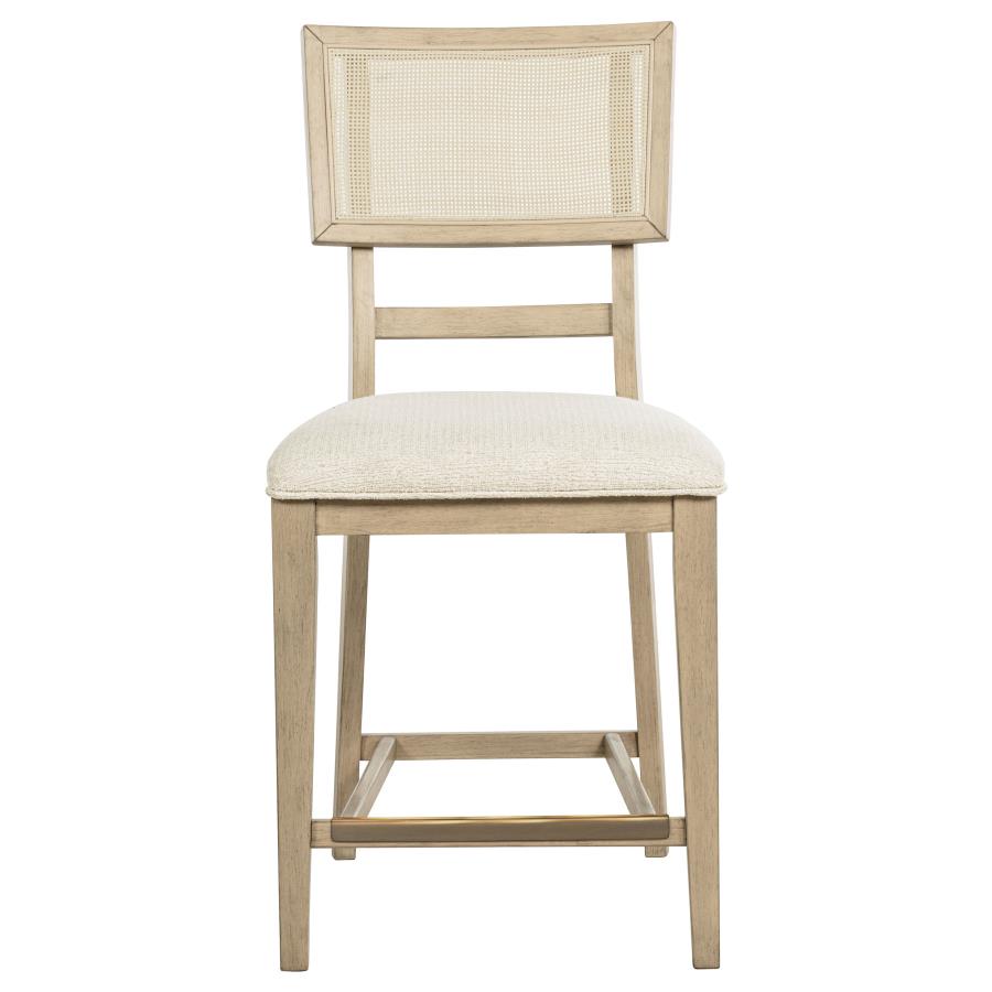 Kailani Rattan Cane Counter Side Chair Beige Oak (Set of 2) view 4