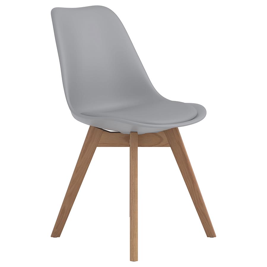 Caballo Polypropylene Dining Side Chair Grey (Set of 2) view 3