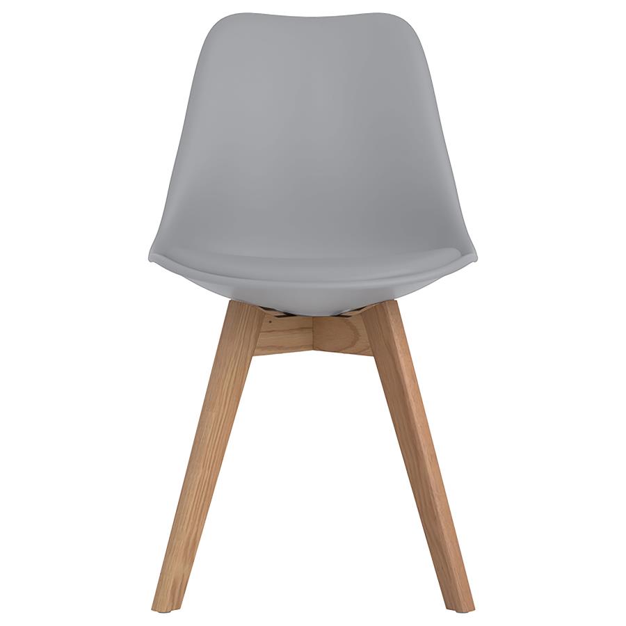 Caballo Polypropylene Dining Side Chair Grey (Set of 2) view 4