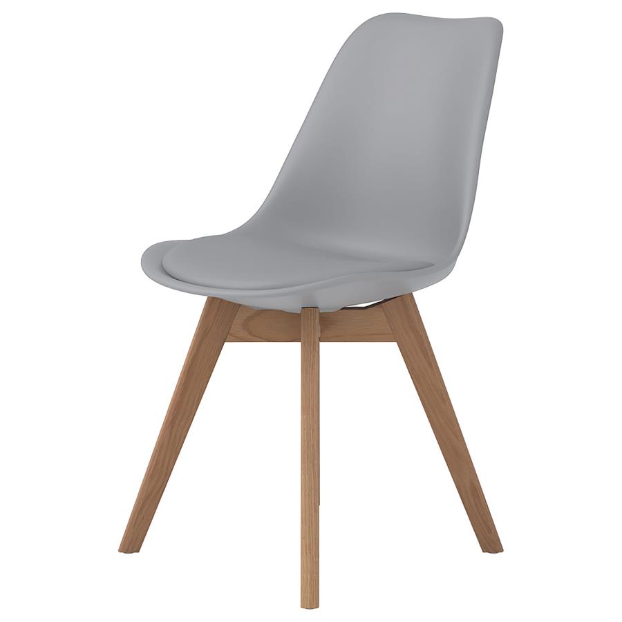 Caballo Polypropylene Dining Side Chair Grey (Set of 2) view 5