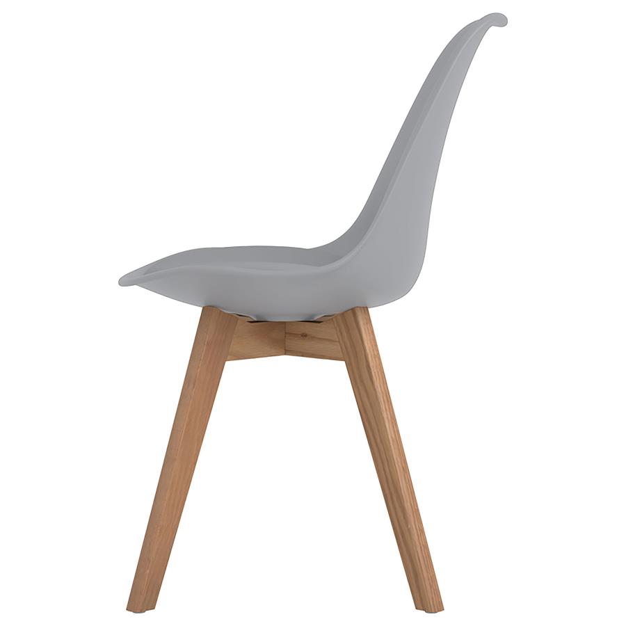 Caballo Polypropylene Dining Side Chair Grey (Set of 2) view 6