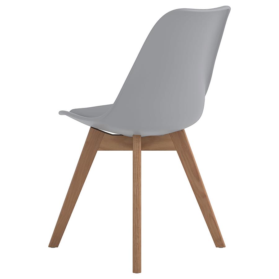 Caballo Polypropylene Dining Side Chair Grey (Set of 2) view 7
