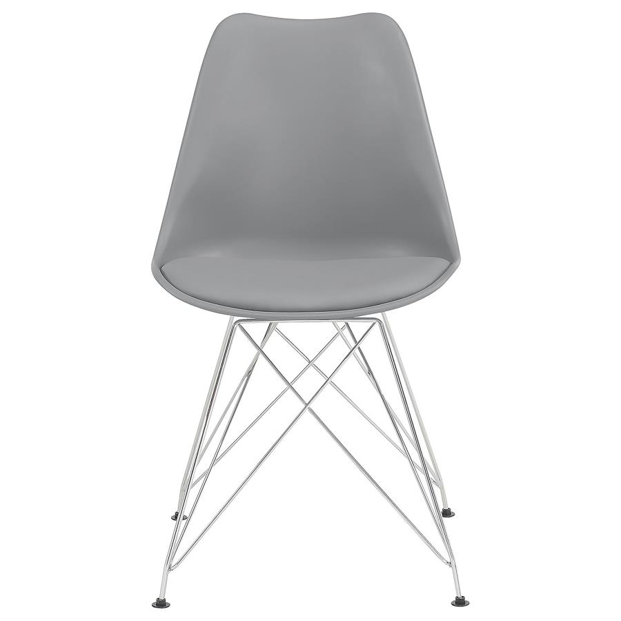 Juniper Polypropylene Dining Side Chair Grey (Set of 2) view 4