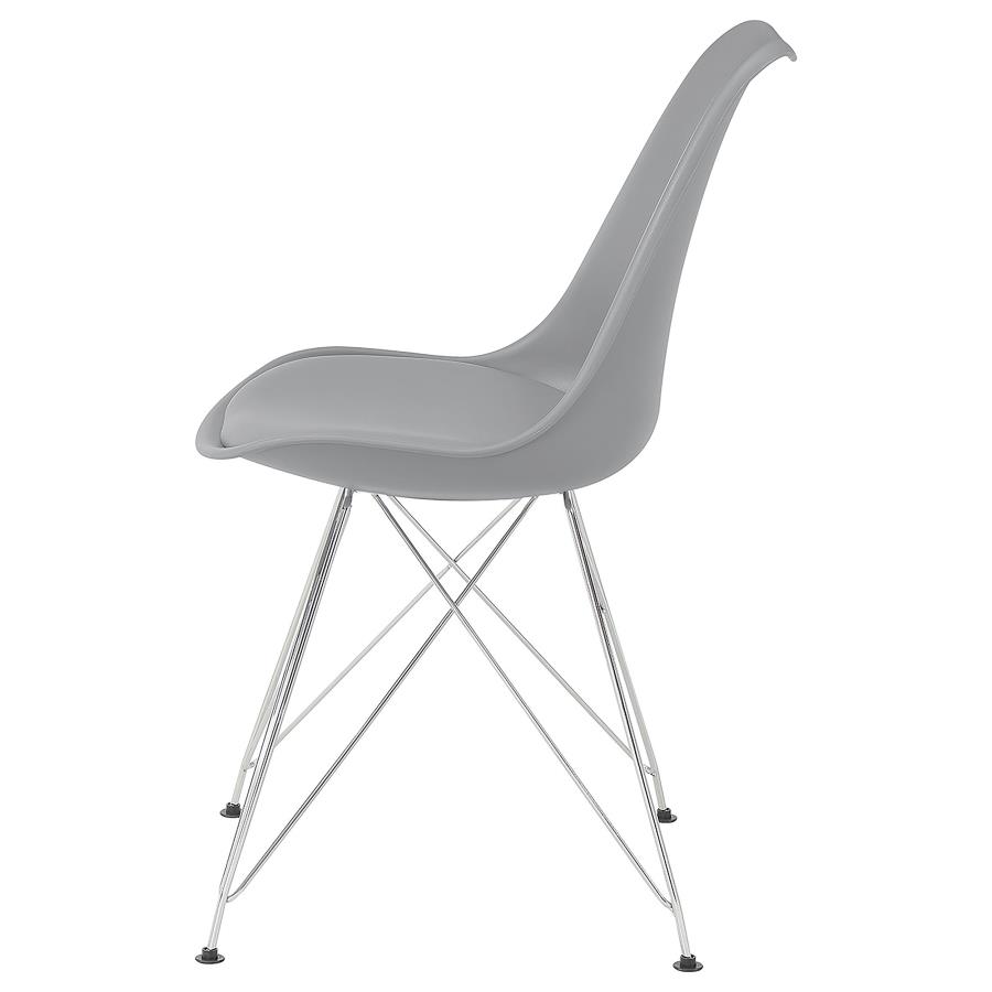 Juniper Polypropylene Dining Side Chair Grey (Set of 2) view 6