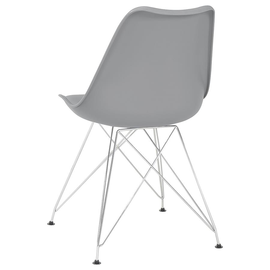 Juniper Polypropylene Dining Side Chair Grey (Set of 2) view 7