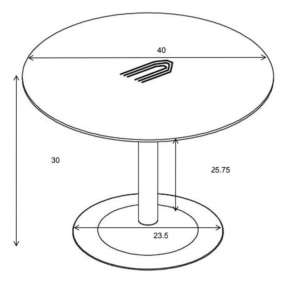 Cora Round 40-inch Wood Top Dining Table Brown Walnut view 4