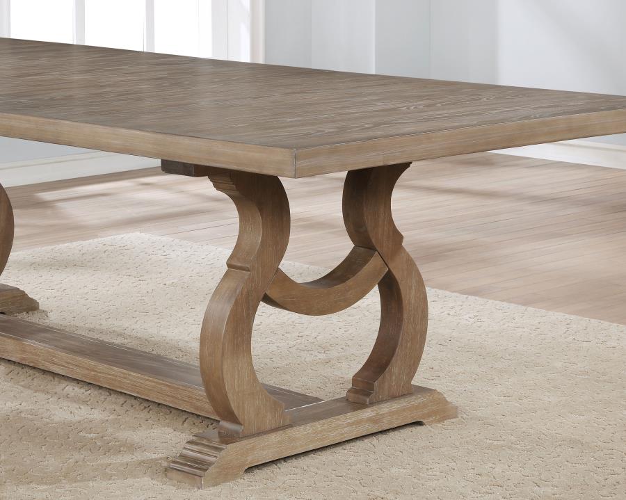 Brockway 5-piece Extension Leaf Dining Set Barley Brown view 7