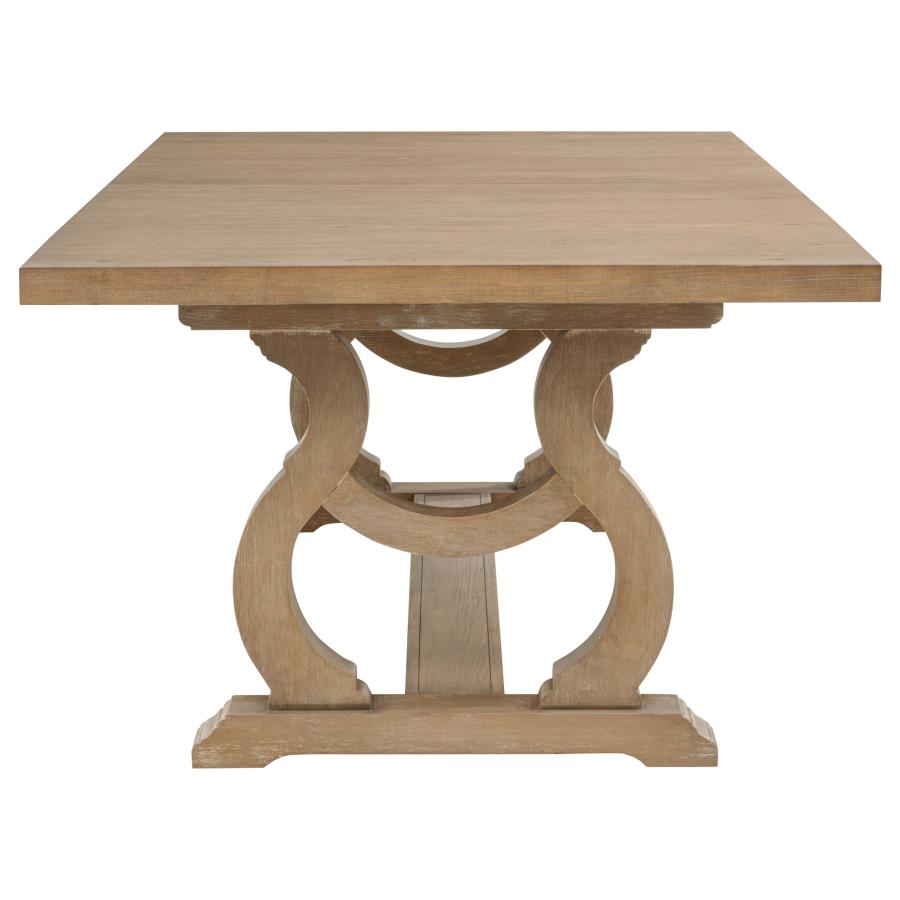 Brockway 104-inch Extension Leaf Dining Table Barley Brown view 7