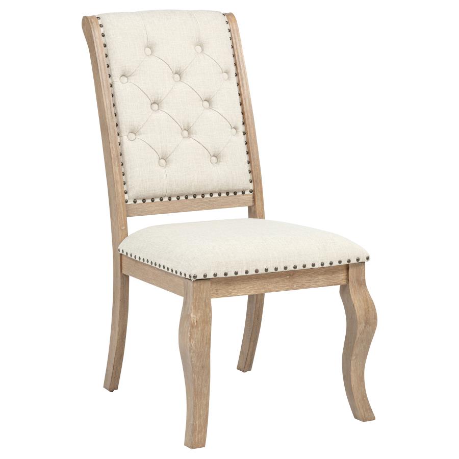 Brockway Upholstered Dining Chair Barley Brown (Set of 2) view 3