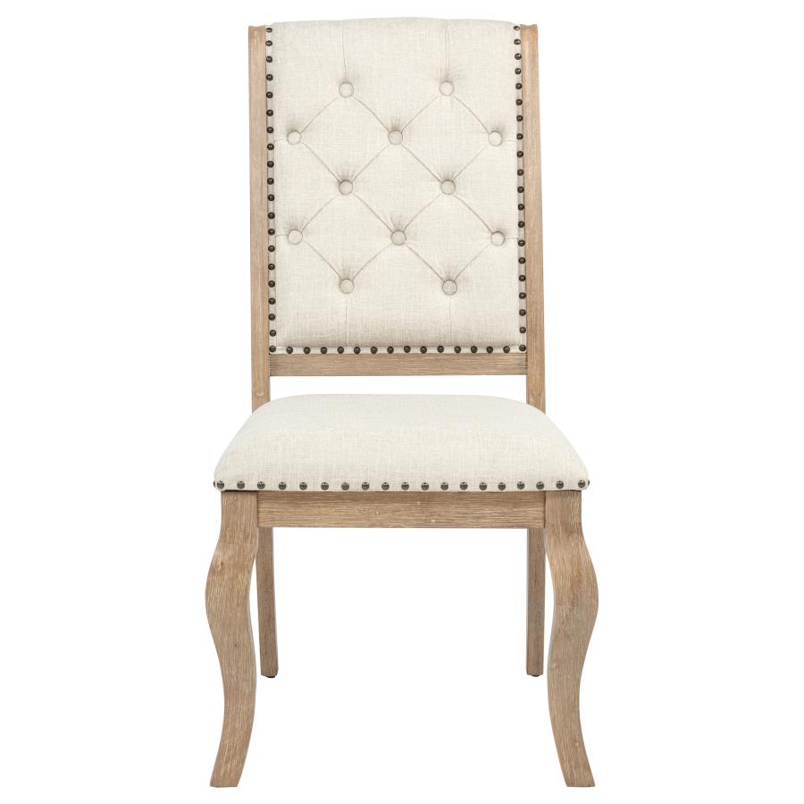 Brockway Upholstered Dining Chair Barley Brown (Set of 2) view 4