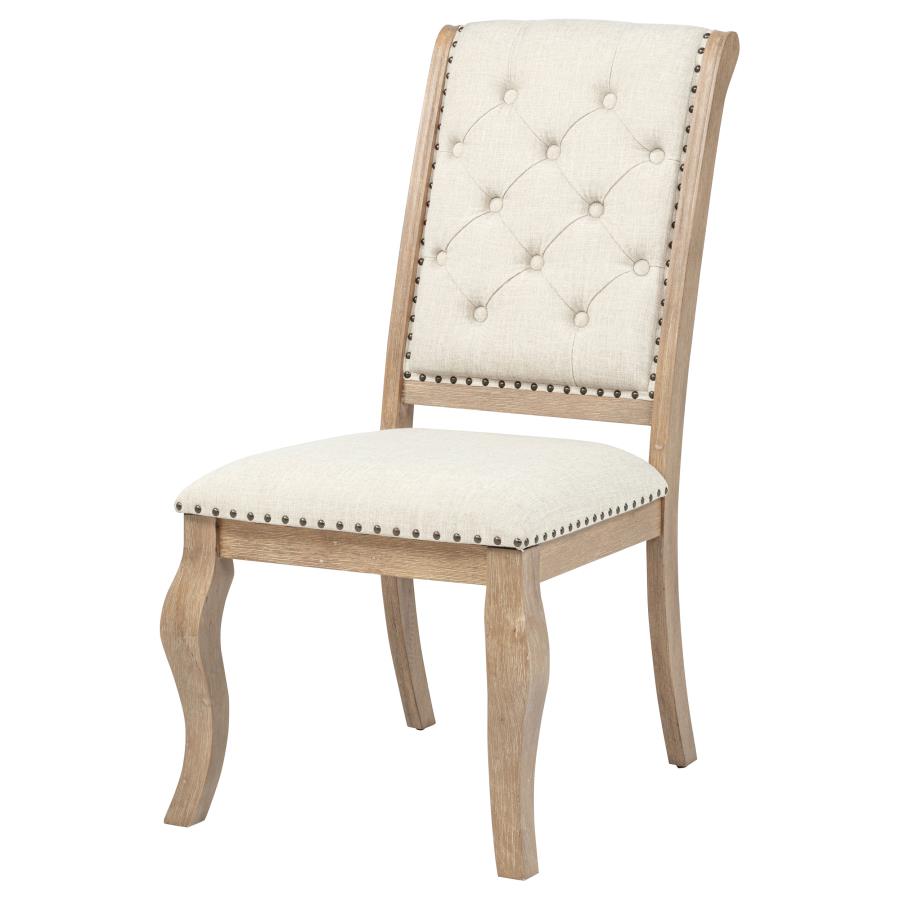 Brockway Upholstered Dining Chair Barley Brown (Set of 2) view 5