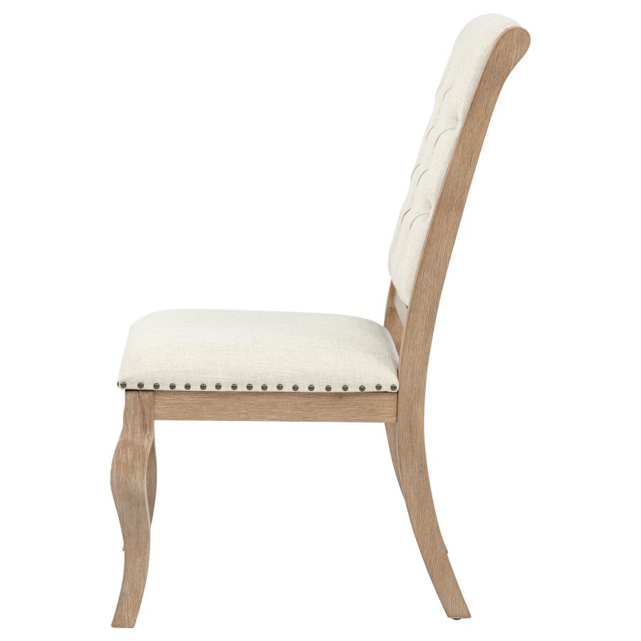 Brockway Upholstered Dining Chair Barley Brown (Set of 2) view 6