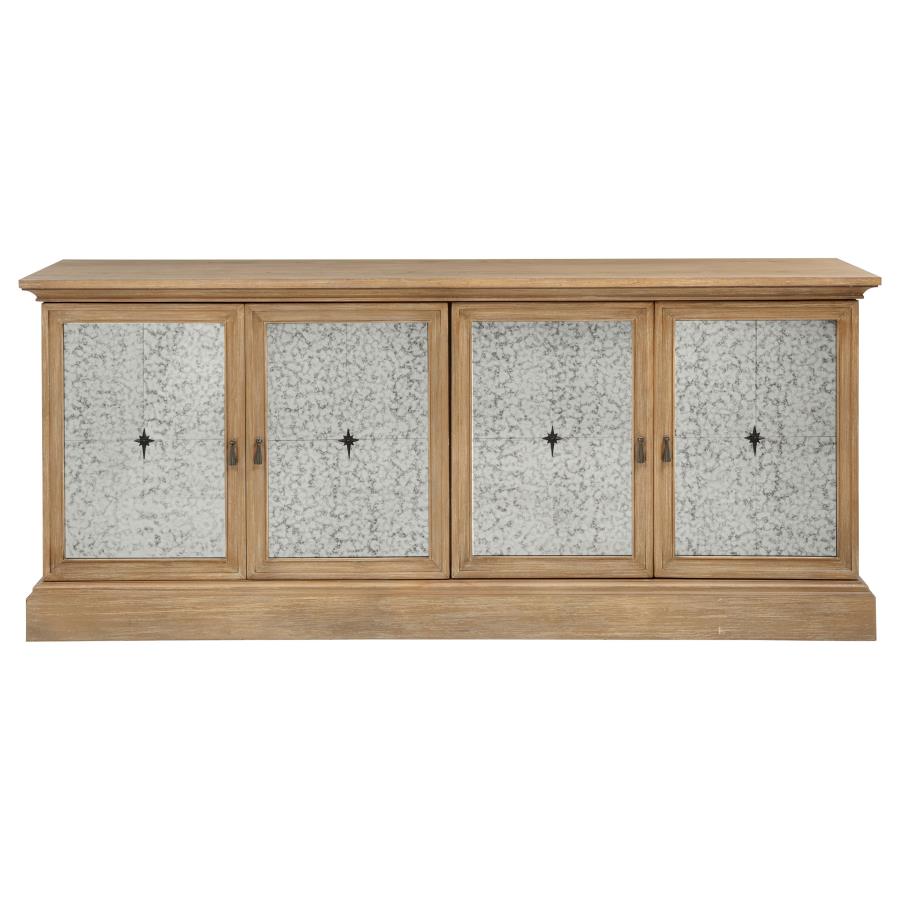 Brockway 4-door Dining Sideboard Buffet Cabinet Barley Brown view 3