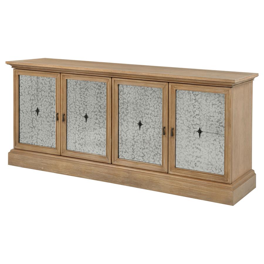 Brockway 4-door Dining Sideboard Buffet Cabinet Barley Brown view 5