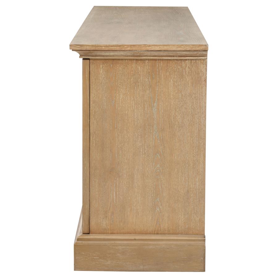 Brockway 4-door Dining Sideboard Buffet Cabinet Barley Brown view 6