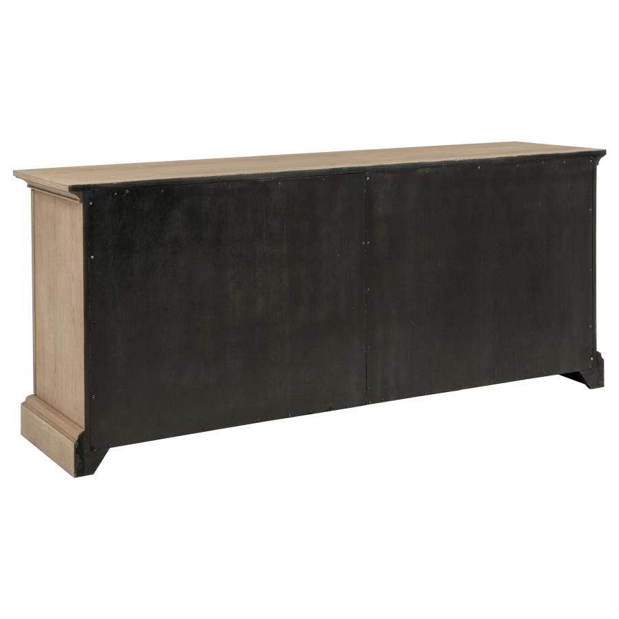 Brockway 4-door Dining Sideboard Buffet Cabinet Barley Brown view 7