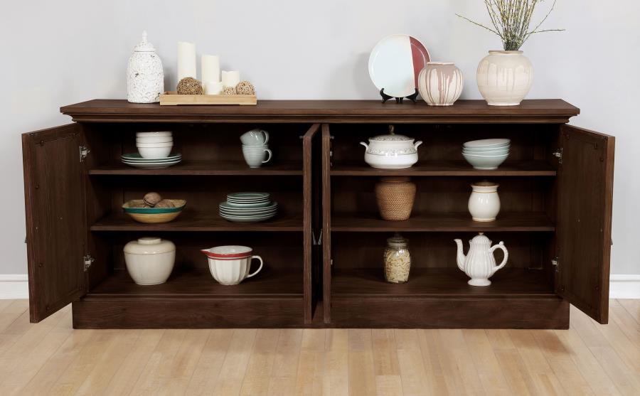 Brockway 4-door Dining Sideboard Buffet Cabinet Antique Java view 3