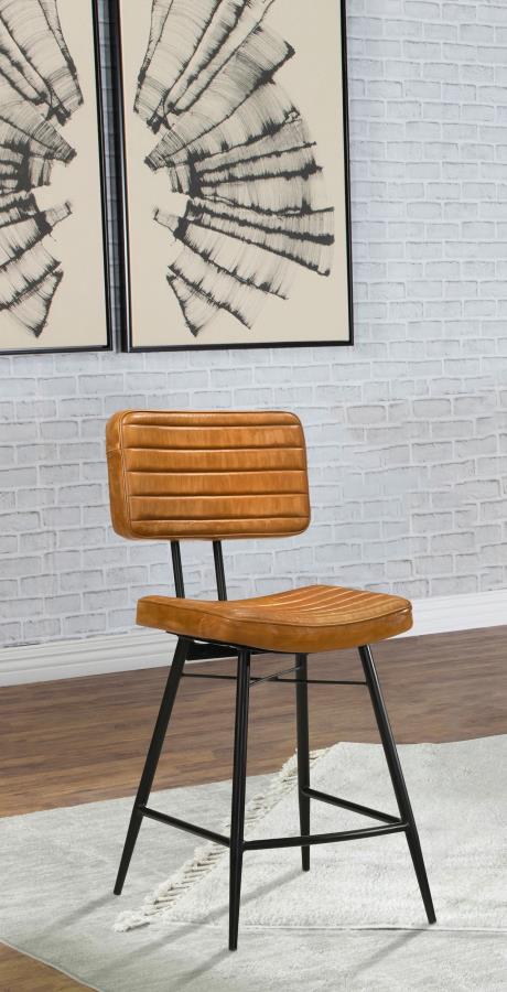 Partridge Leather Counter Chair Antique Camel (Set of 2) view 2