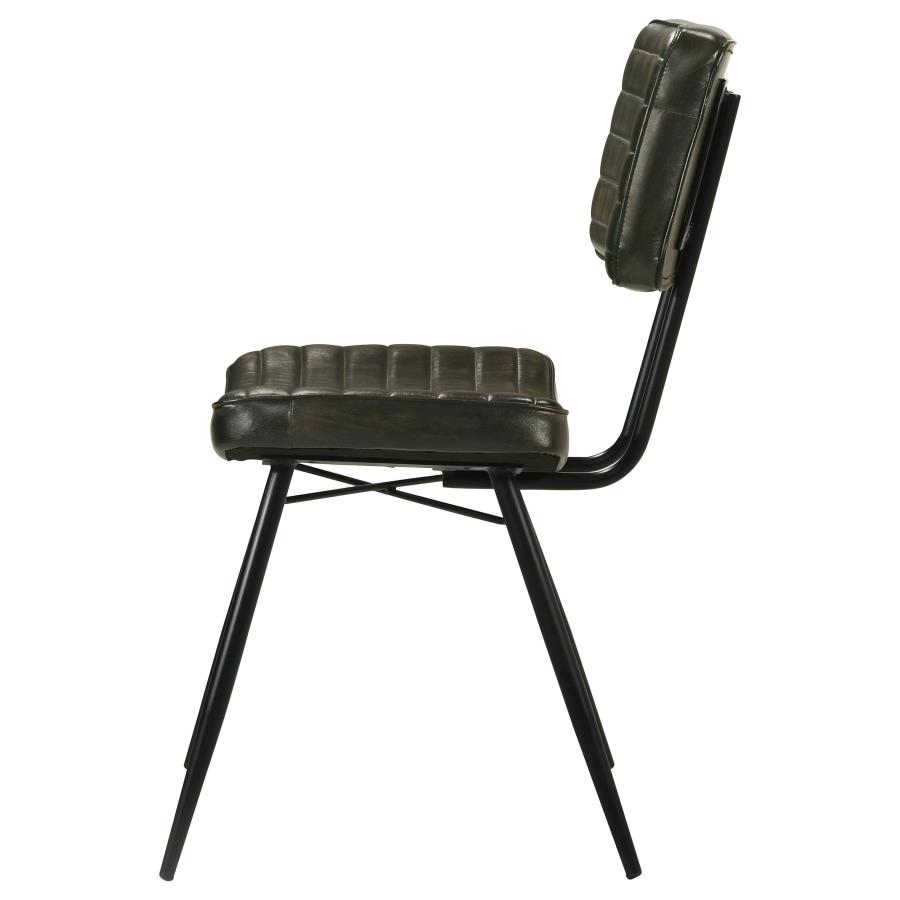 Misty Leather Upholstered Dining Chair Espresso (Set of 2) view 6
