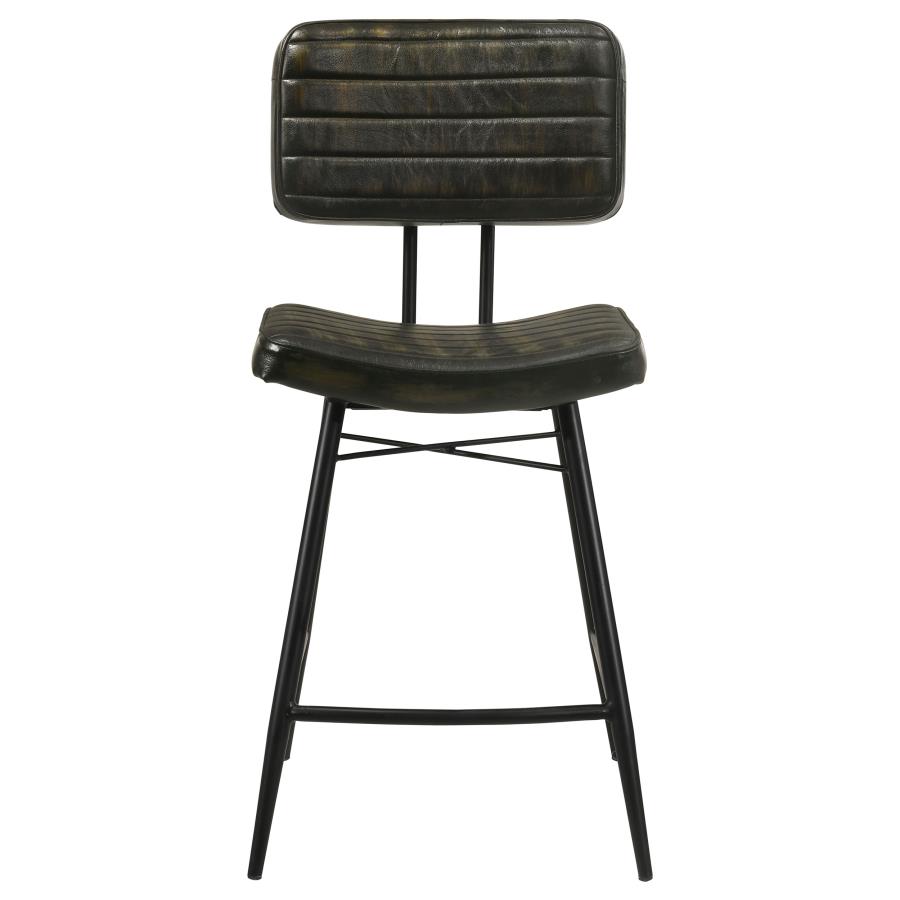 Partridge Leather Counter Chair Antique Espresso (Set of 2) view 4