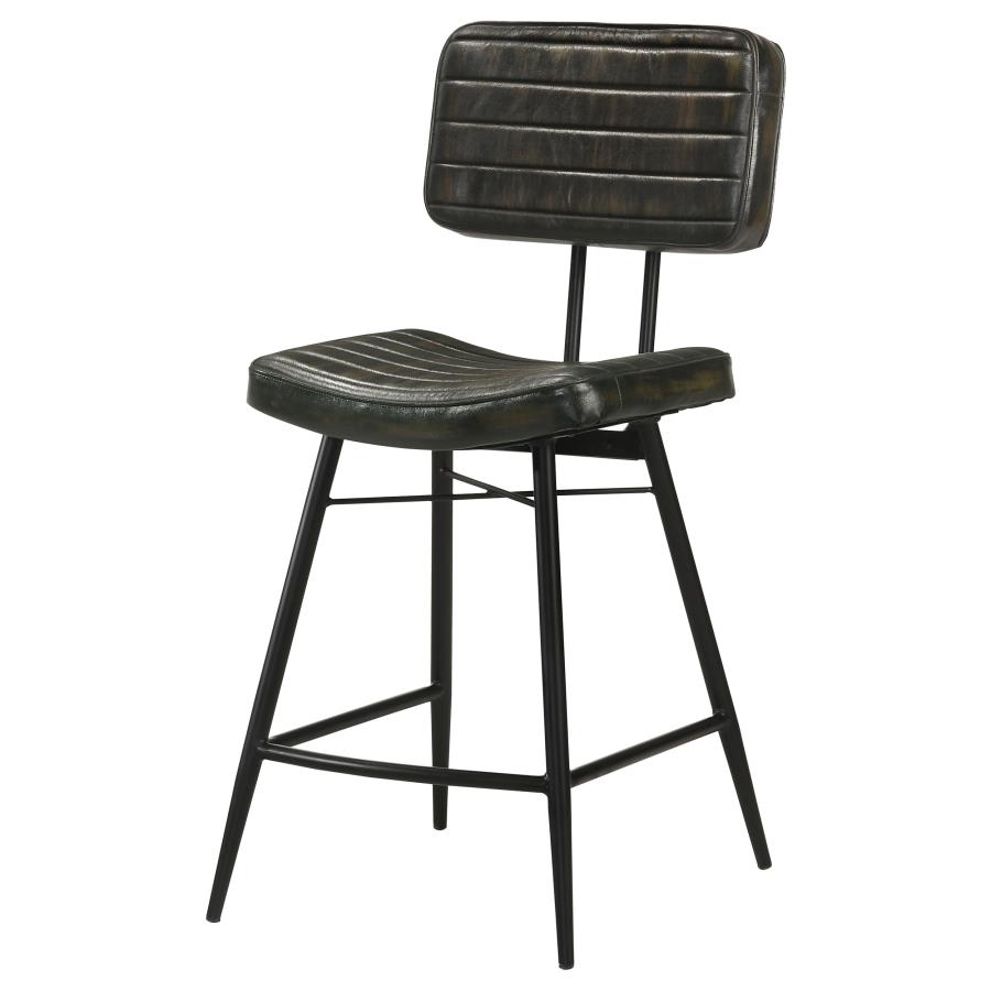 Partridge Leather Counter Chair Antique Espresso (Set of 2) view 5