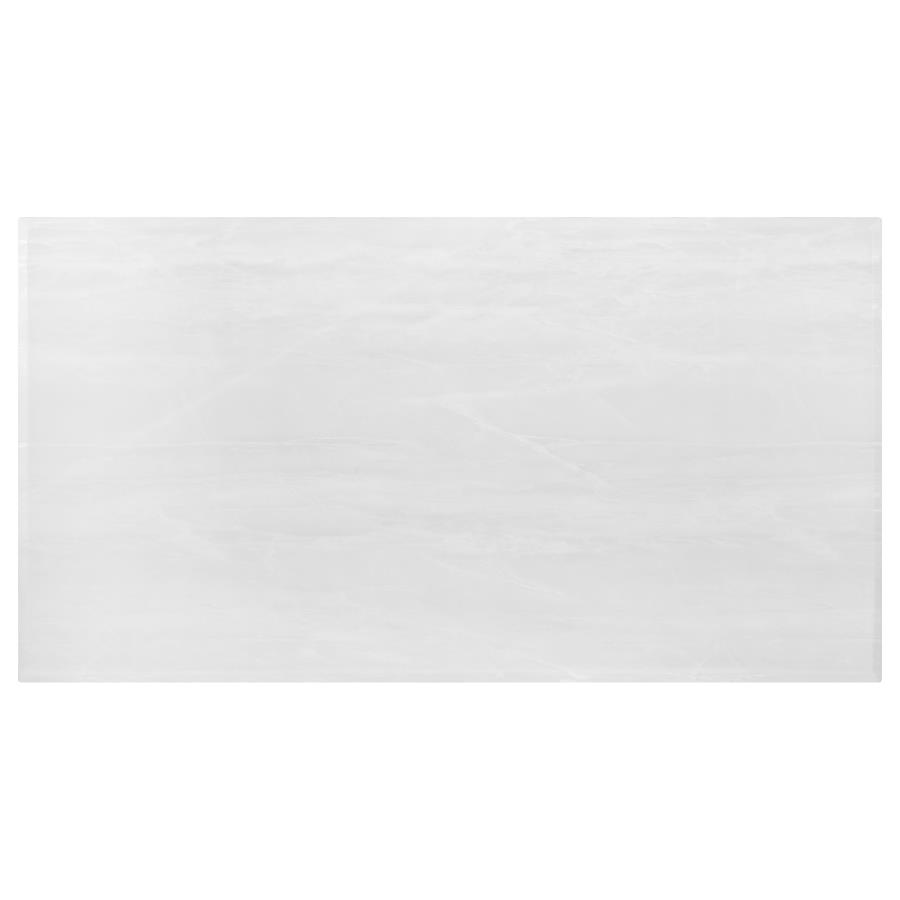 Kerwin Rectangular 71-inch Stone Top Dining Table White view 5