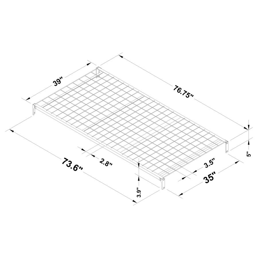 Pippa Metal Twin Link Spring Black view 3