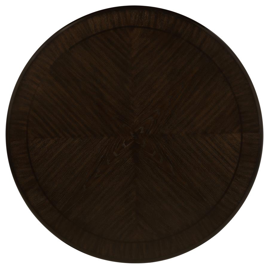 Twyla 5-piece 60-inch Round Wood Dining Table Set Dark Cocoa view 5