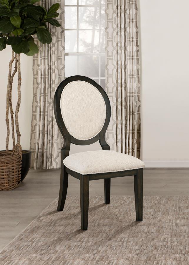 Twyla Oval Back Dining Side Chair Dark Cocoa (Set of 2) view 2