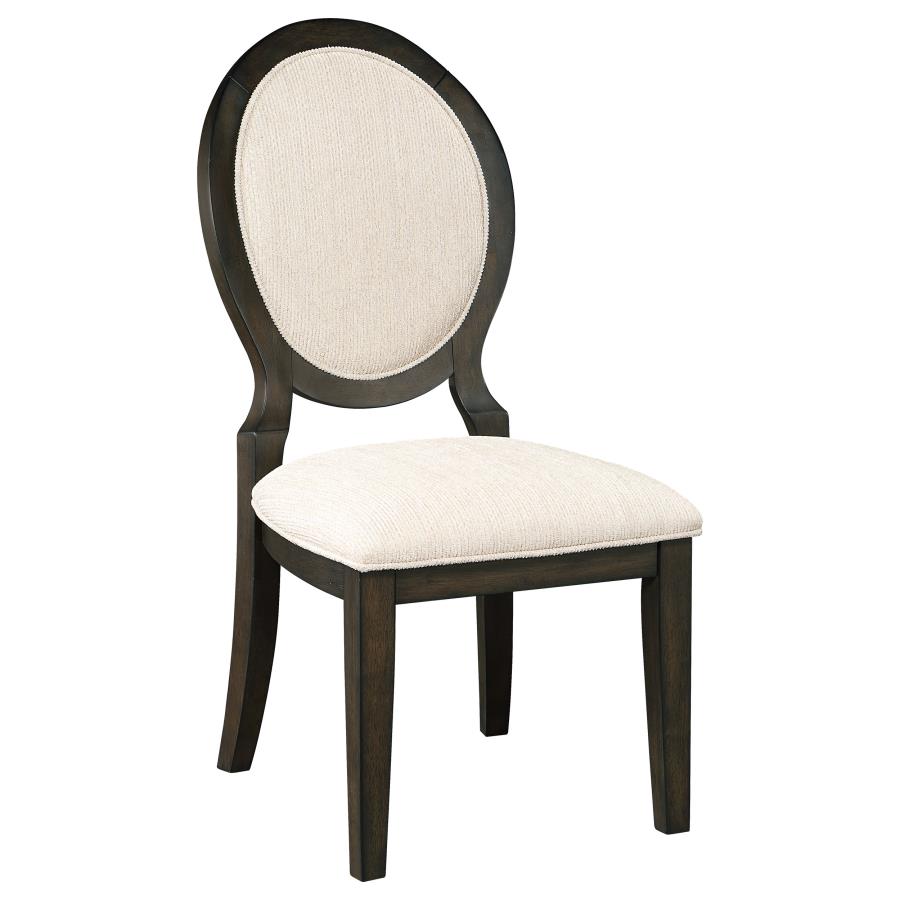 Twyla Oval Back Dining Side Chair Dark Cocoa (Set of 2) view 3