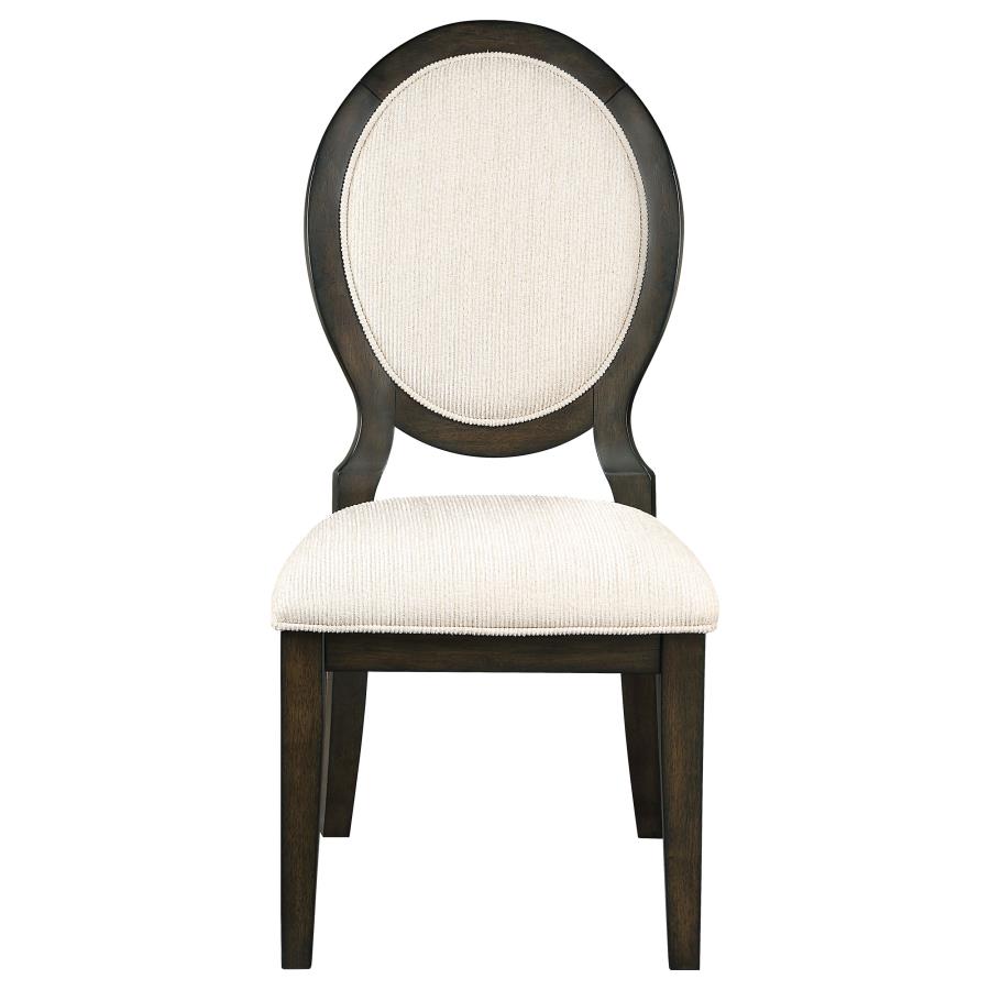 Twyla Oval Back Dining Side Chair Dark Cocoa (Set of 2) view 4