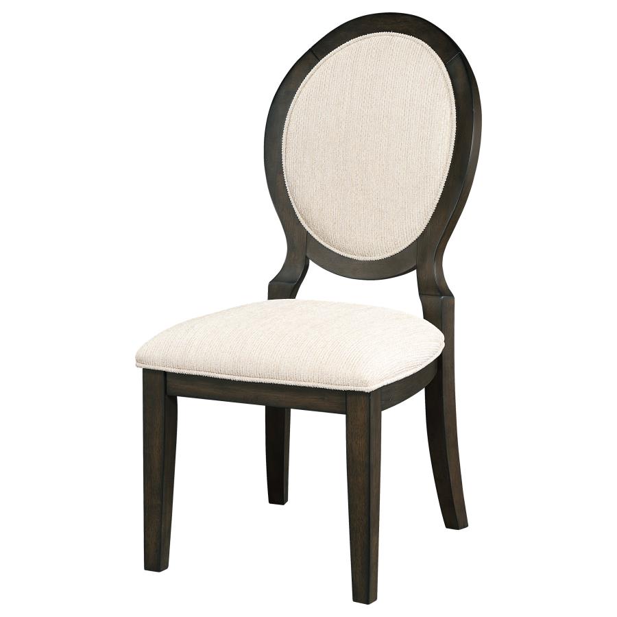 Twyla Oval Back Dining Side Chair Dark Cocoa (Set of 2) view 5