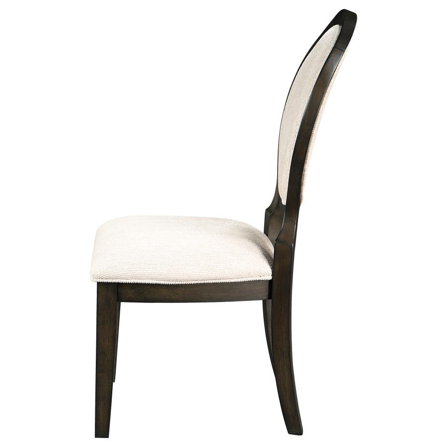 Twyla Oval Back Dining Side Chair Dark Cocoa (Set of 2) view 6