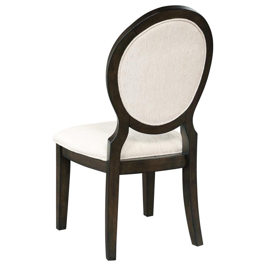 Twyla Oval Back Dining Side Chair Dark Cocoa (Set of 2) view 7