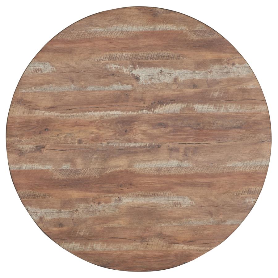 Gibson Round 50-inch Counter Height Dining Table Yukon Oak view 6