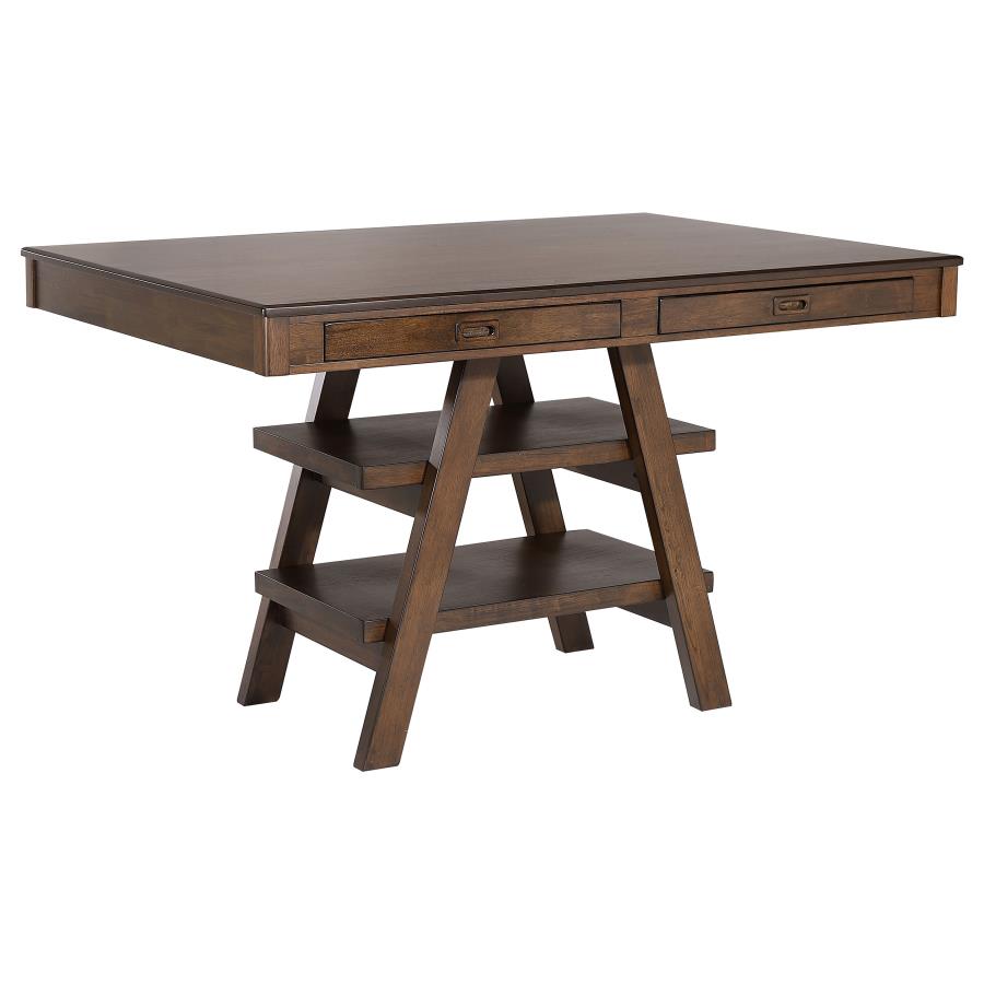 Dewey 5-piece Rectangular Dining Table Set Walnut view 3