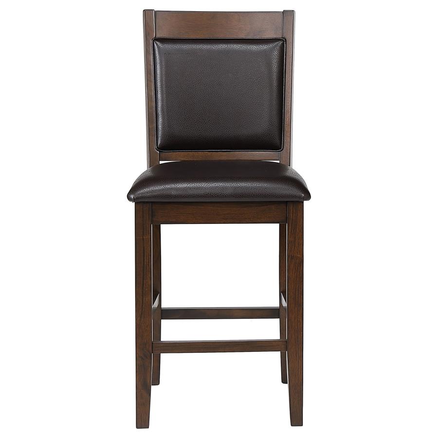 Dewey Upholstered Counter Chair Walnut (Set of 2) view 4