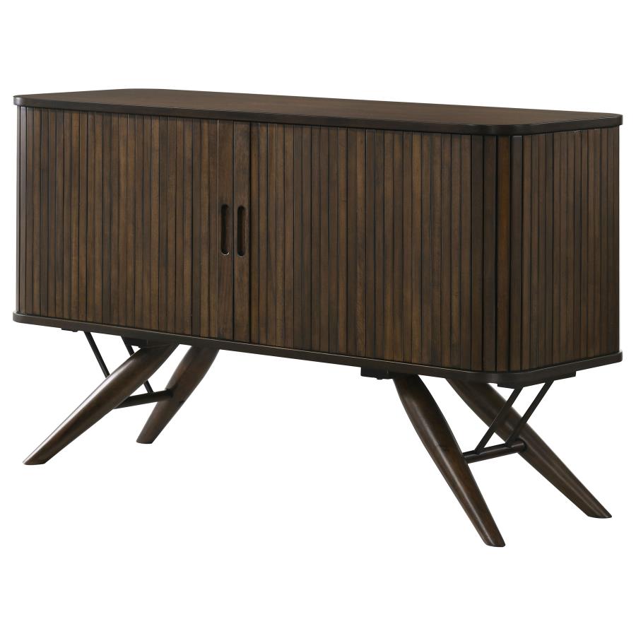 Wes 2-door Sideboard Buffet Storage Cabinet Dark Walnut view 5