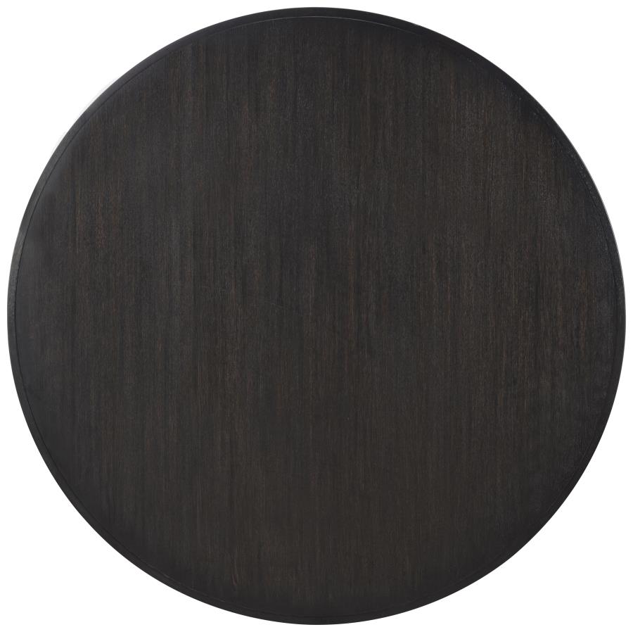 Leandro 60-inch Round Dining Table Burnished Black view 5